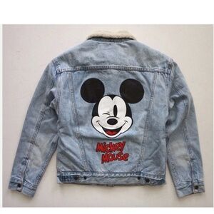 Levi's Levis x Disney Mickey Mouse 90th Ex Boyfriend Sherpa Jacket 361370010 XS